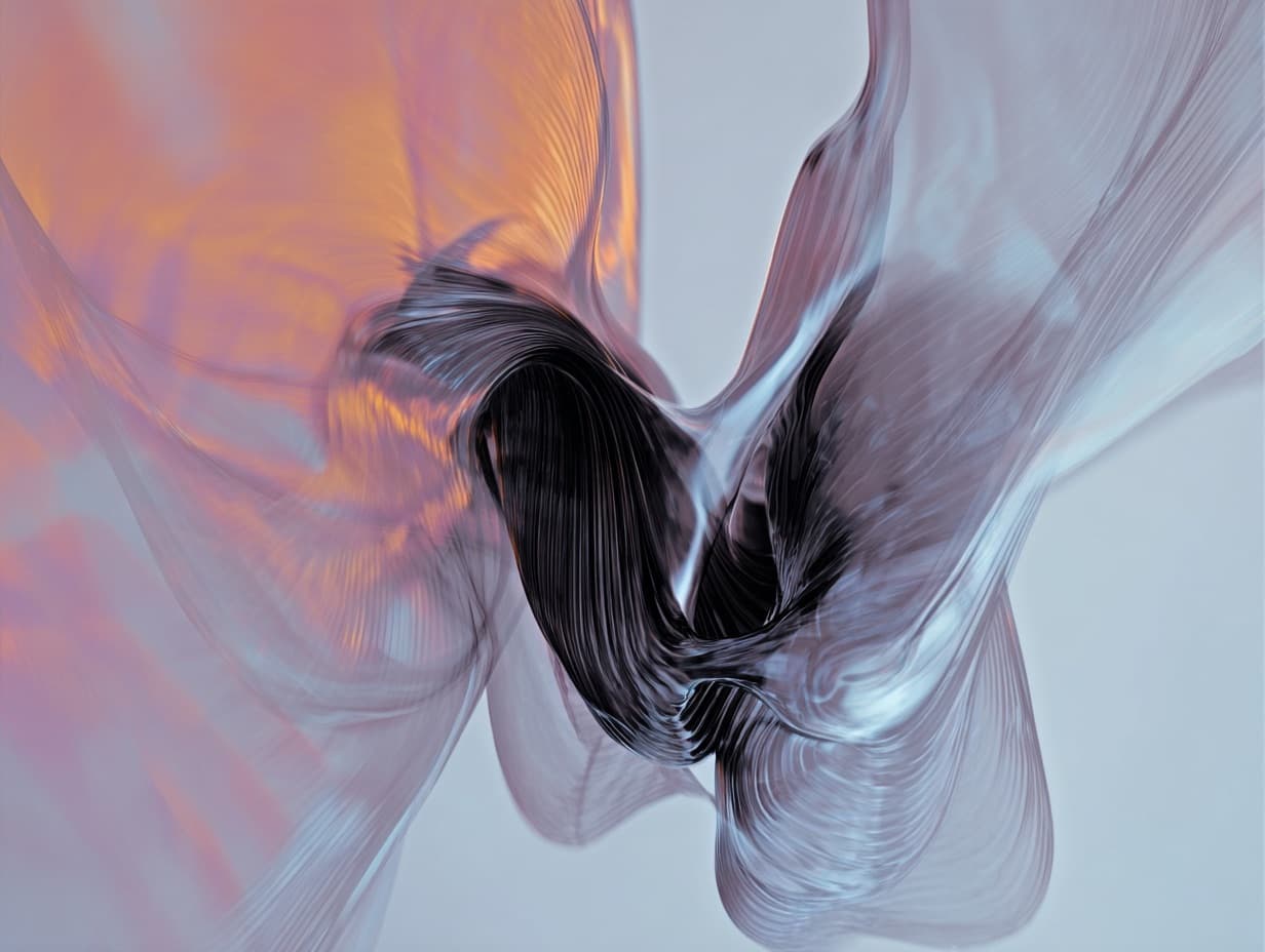 Abstract translucent artwork