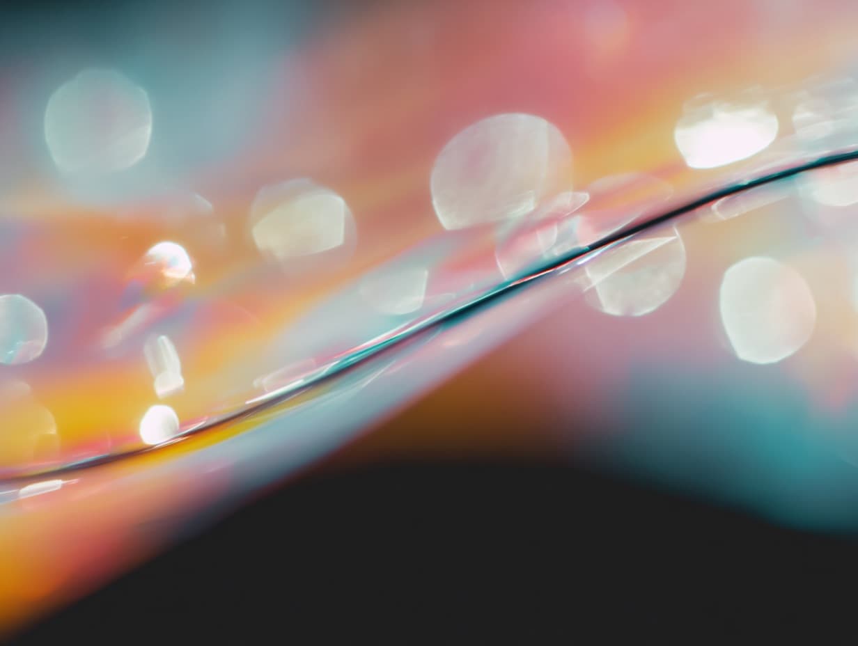 Abstract swirling translucent artwork